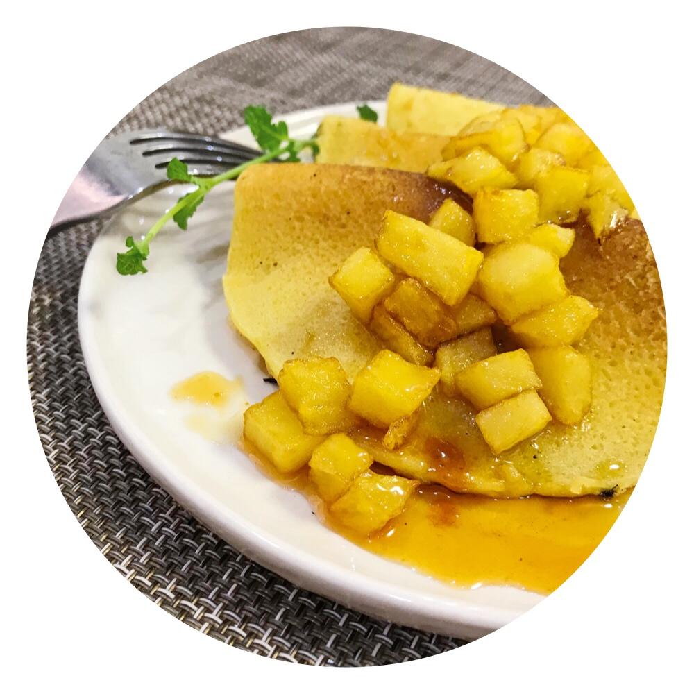 苹果热香饼（苹果pancake）
