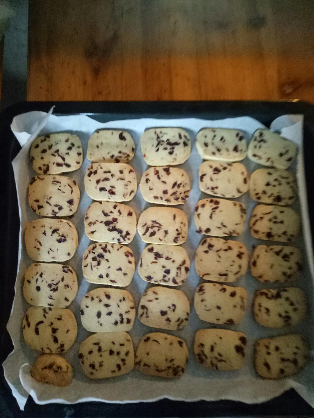 低糖少油版蔓越莓饼干