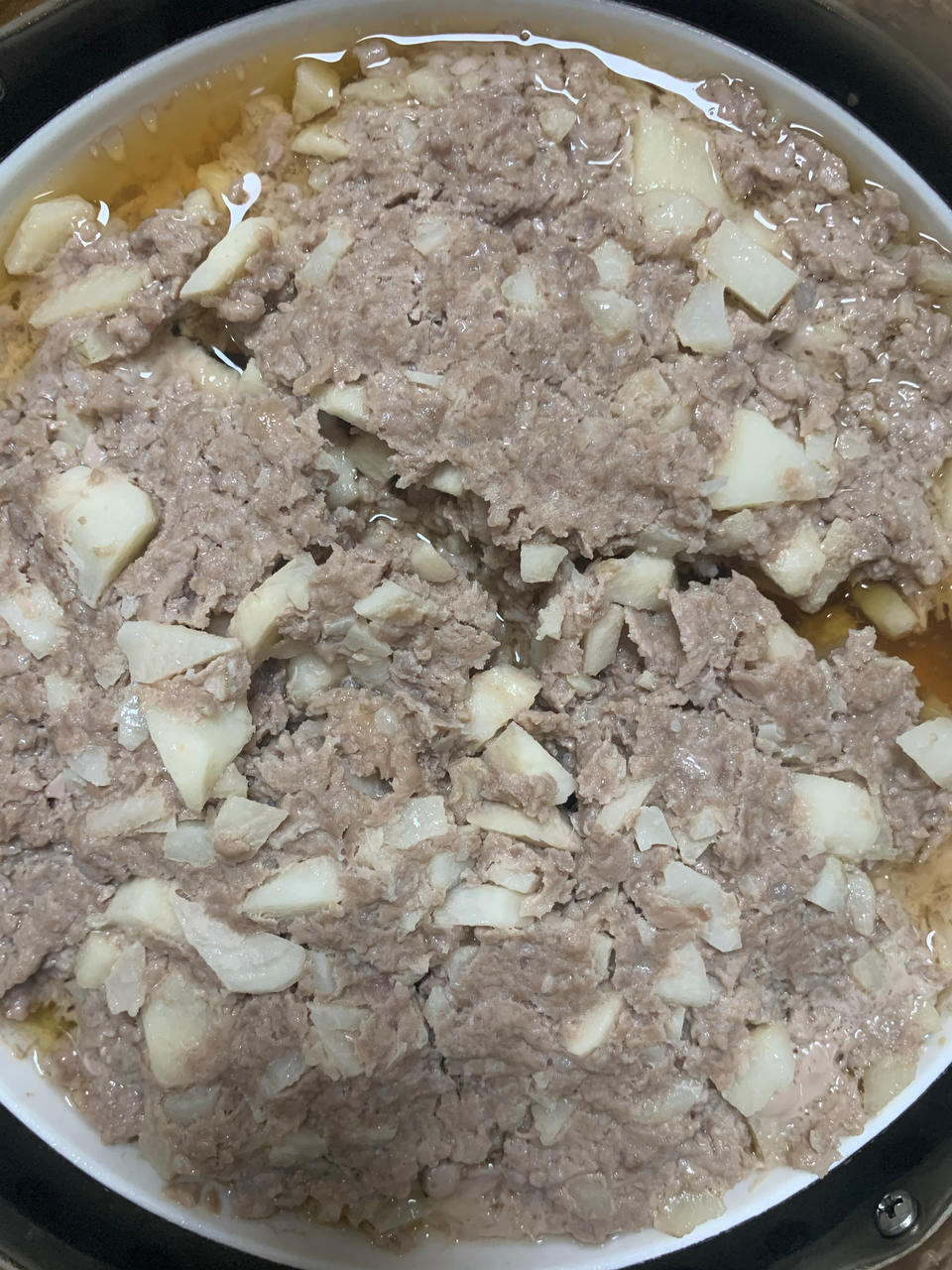 马蹄蒸肉饼--爽滑肉嫩