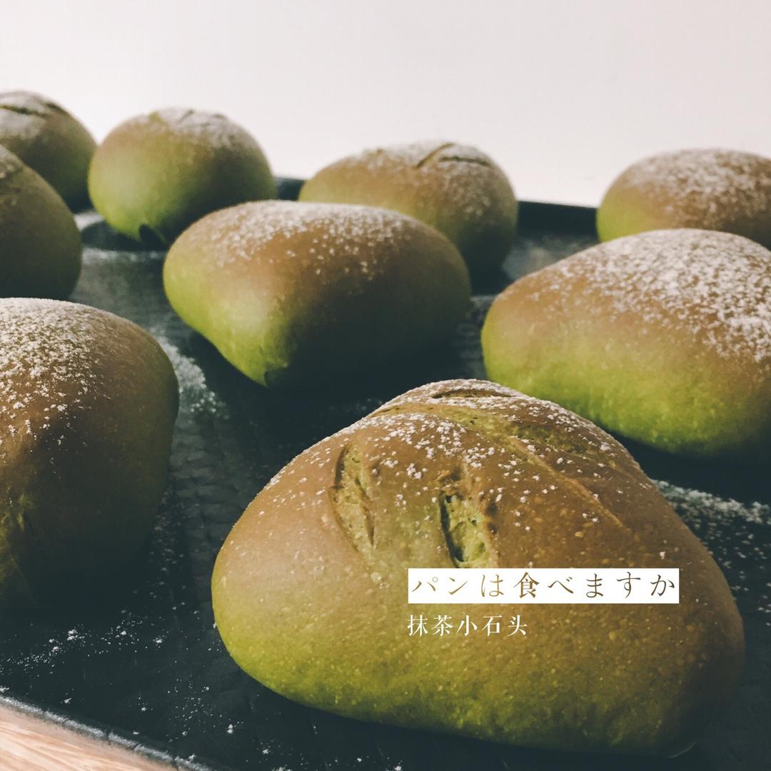 抹茶红豆软面包