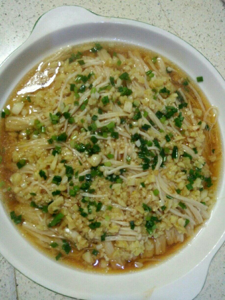蒜蓉蒸金针菇