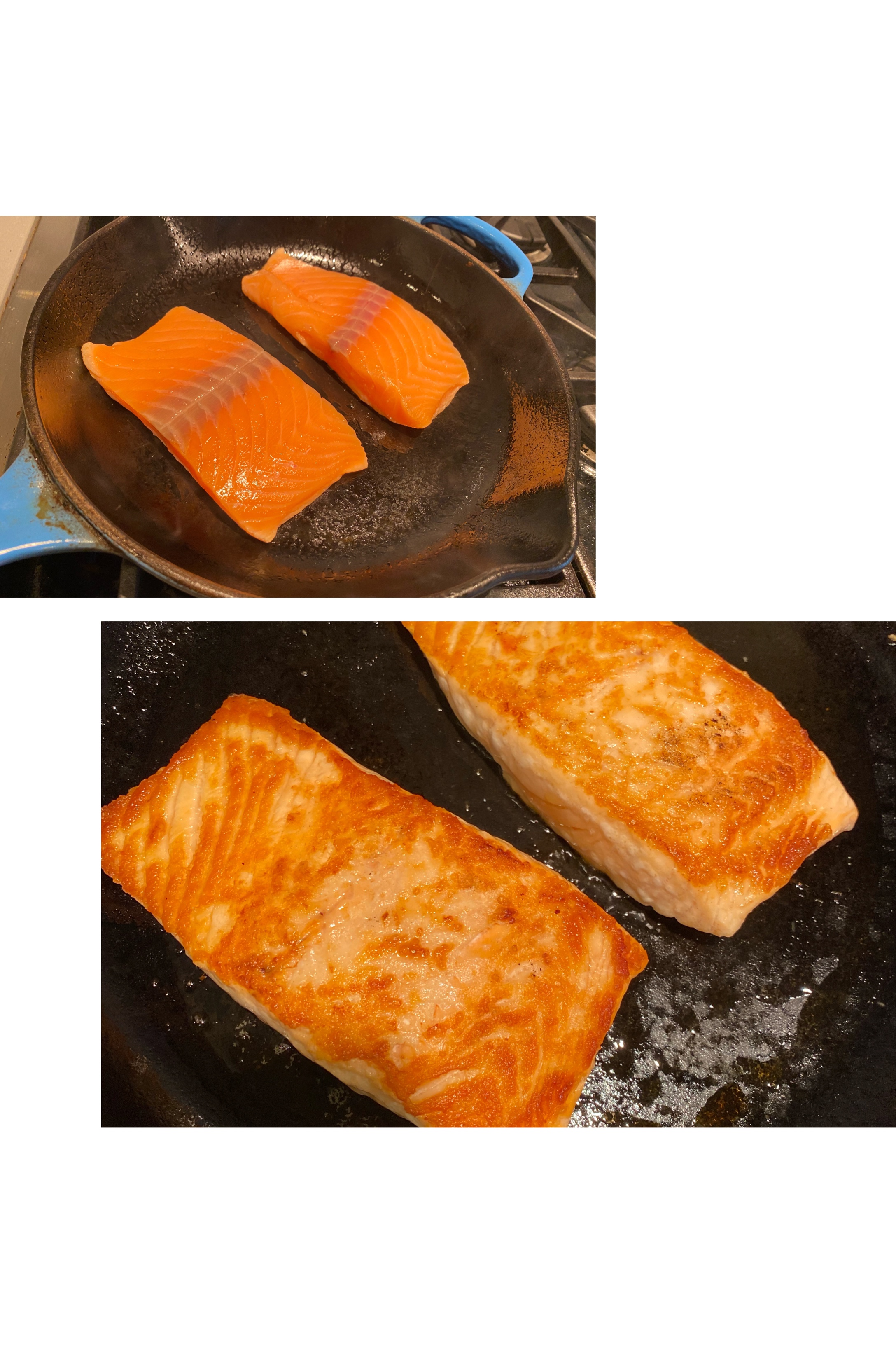 超级简单香煎三文鱼的做法 步骤2