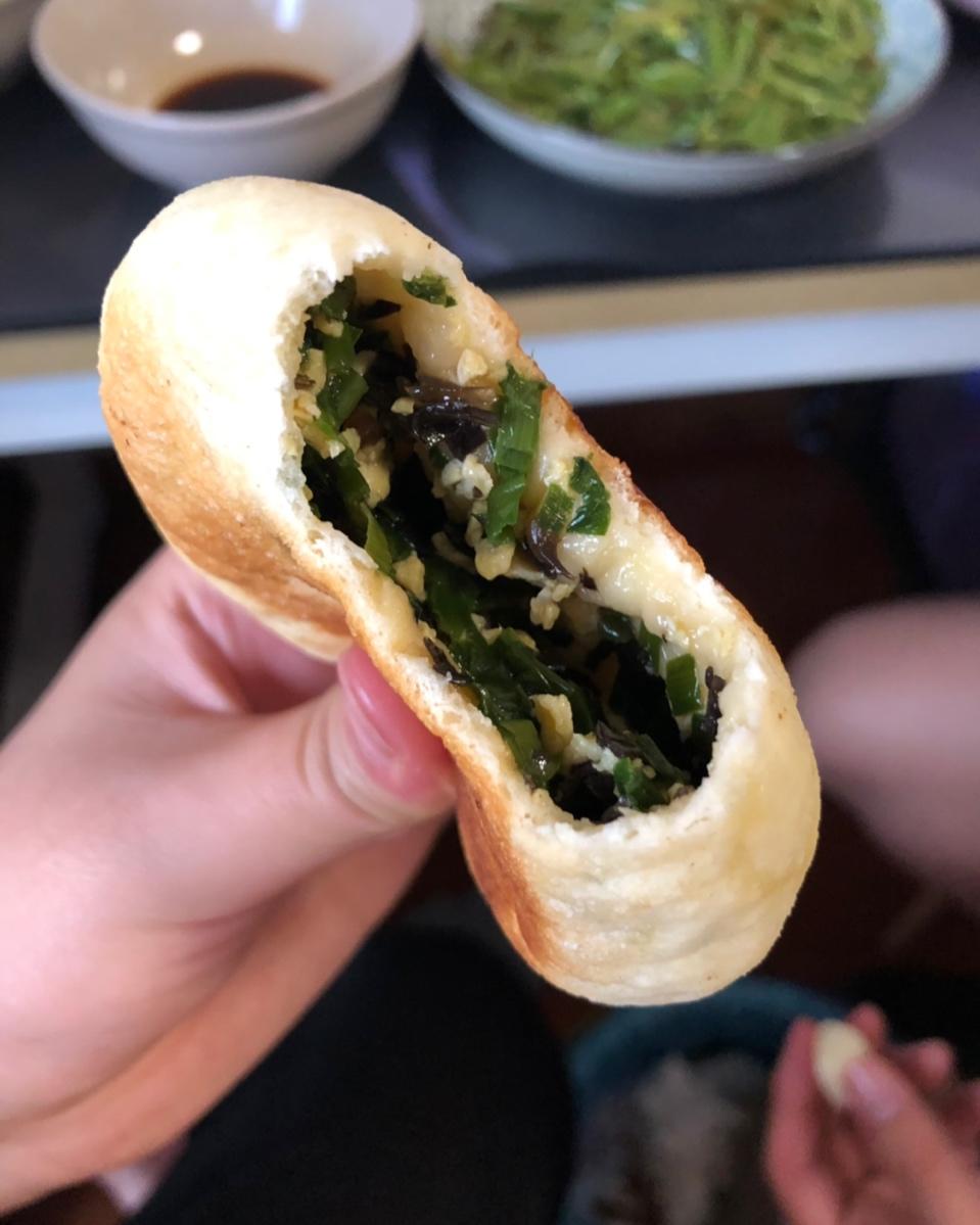 虾皮韭菜鸡蛋馅饼（图文）