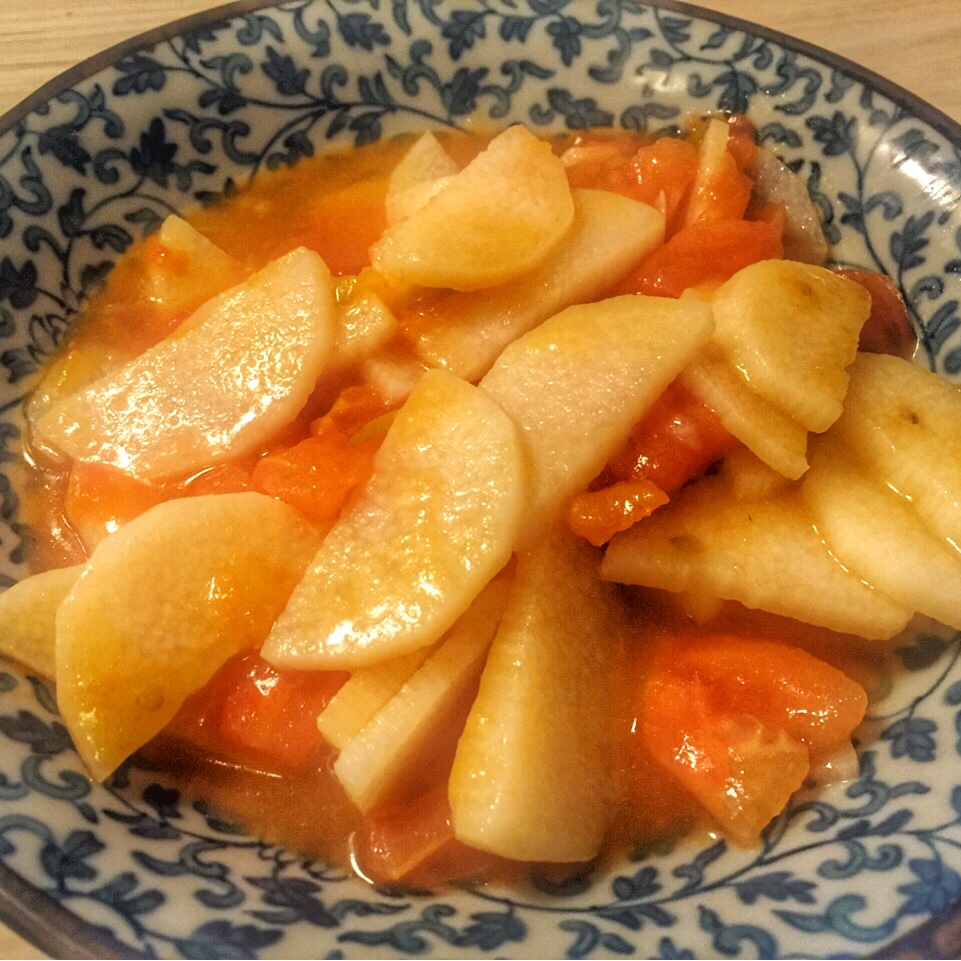 西红柿炒山药