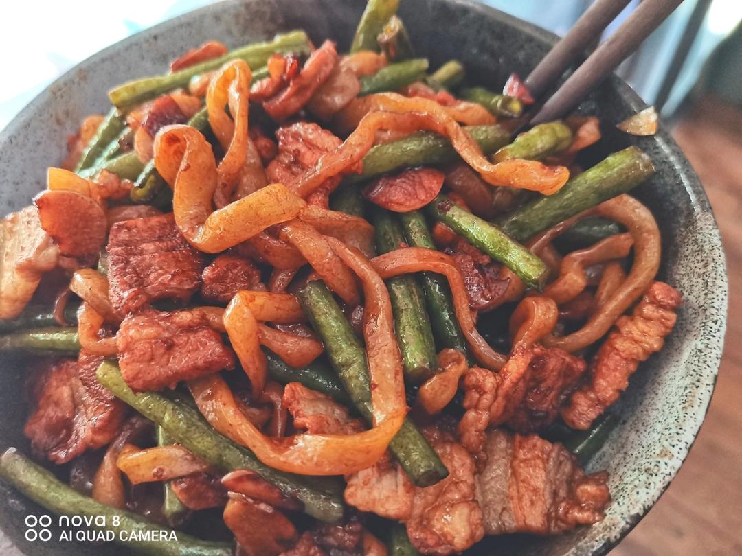 地道老北京扁豆焖面 豆角焖面 太好吃小心吃撑哦