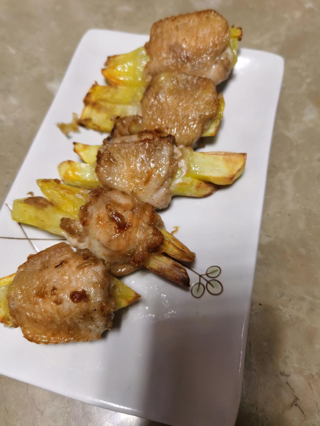 好吃到舔手‼️比烧烤还好吃的孜然鸡翅土豆