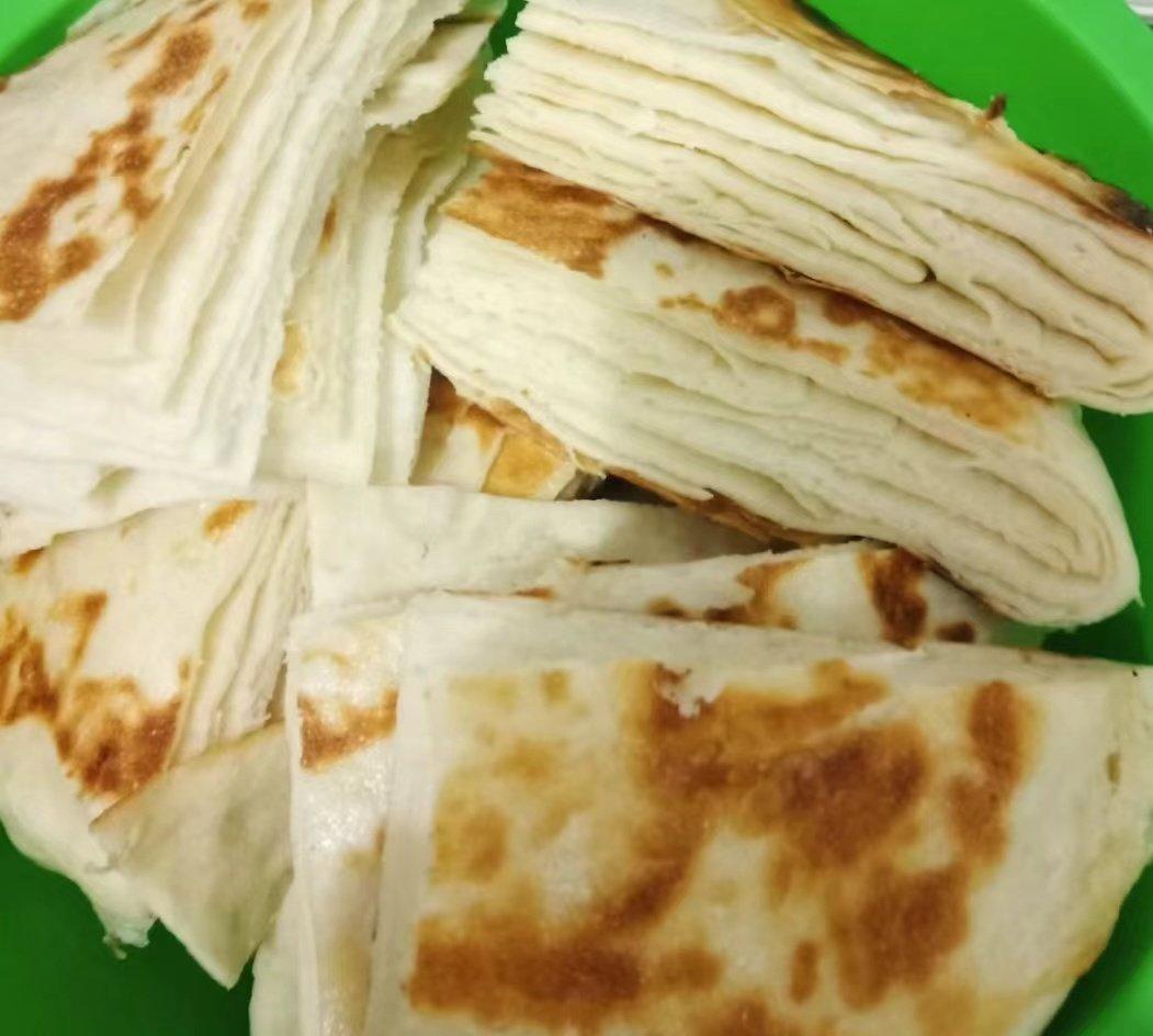 青花椒椒盐风味发面千层饼