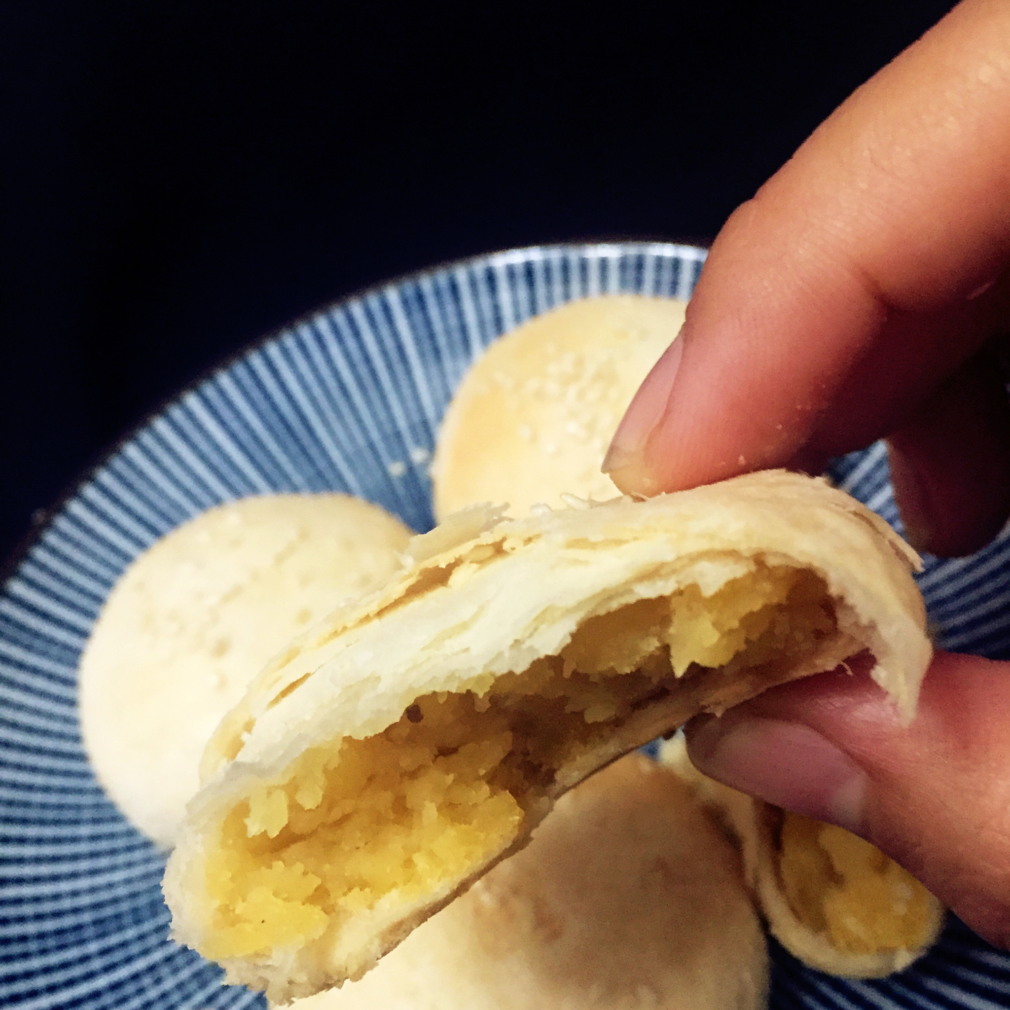 酥皮绿豆饼   酥得掉渣渣