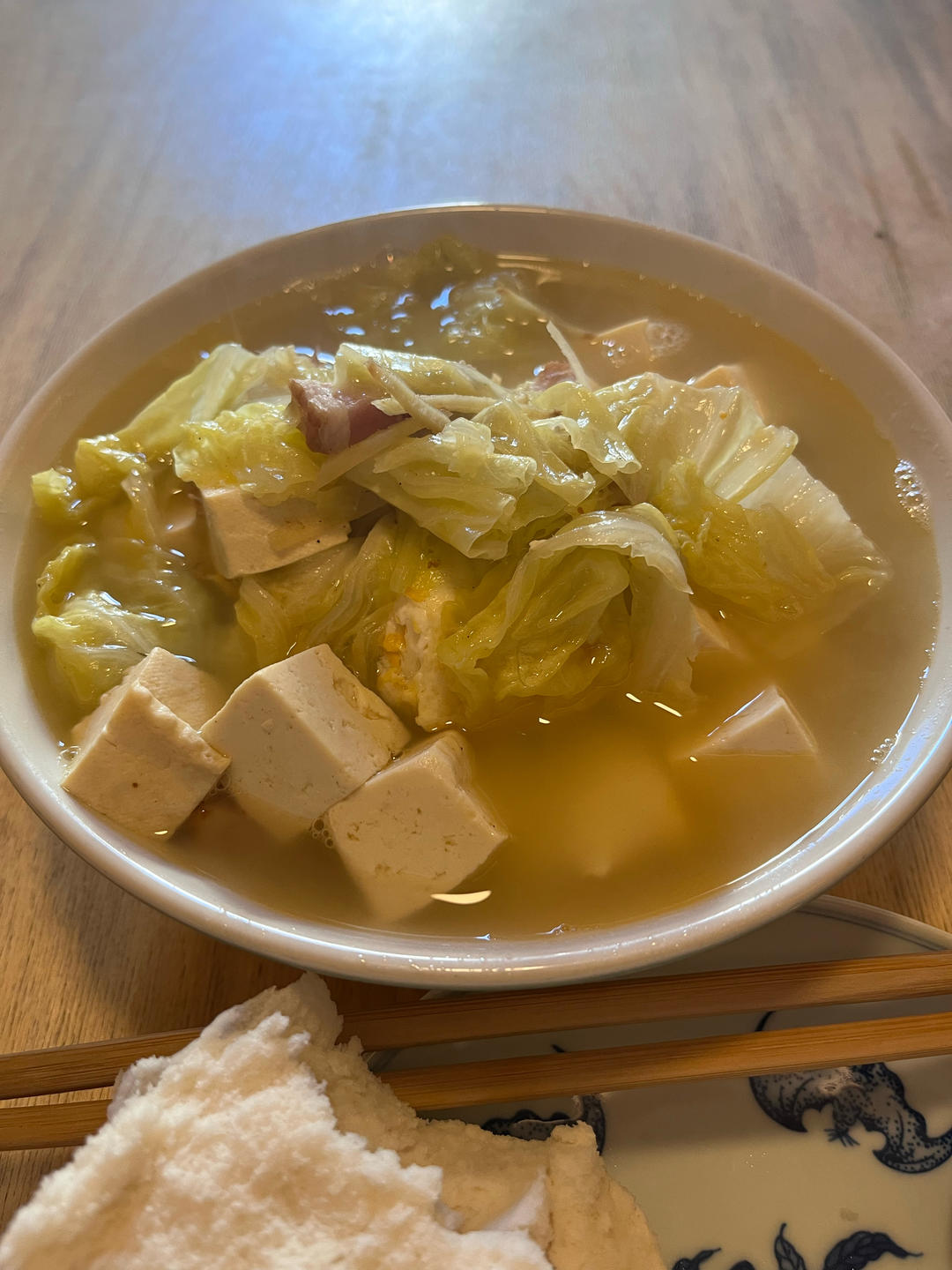 白菜豆腐三鲜汤