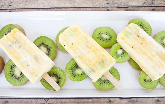 #星冰粽-冰沁香甜的夏日美味#减肥甜品芒果凤梨奇异果酸奶冰棍的做法