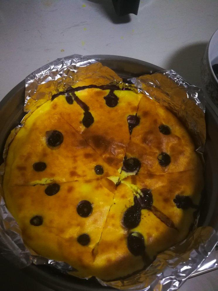 无油无糖❗️好吃不胖❗️一口爆浆💥芝士味蓝莓酸奶蛋糕❗️