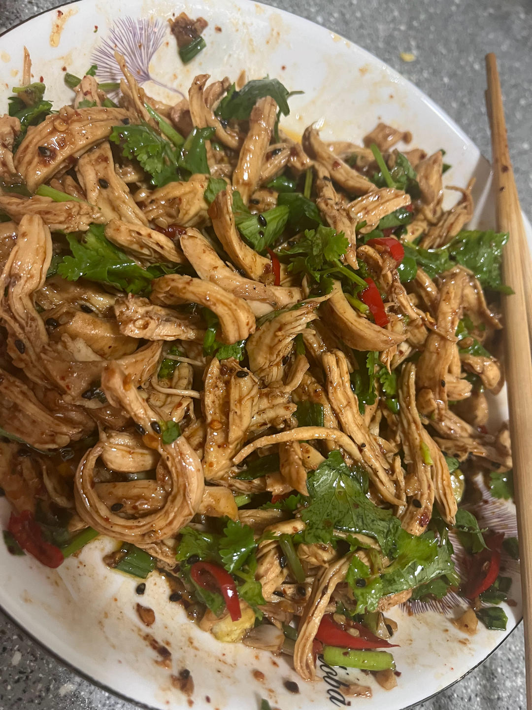 鸡胸肉这样做巨好吃❗️凉拌鸡丝😋低脂高蛋白