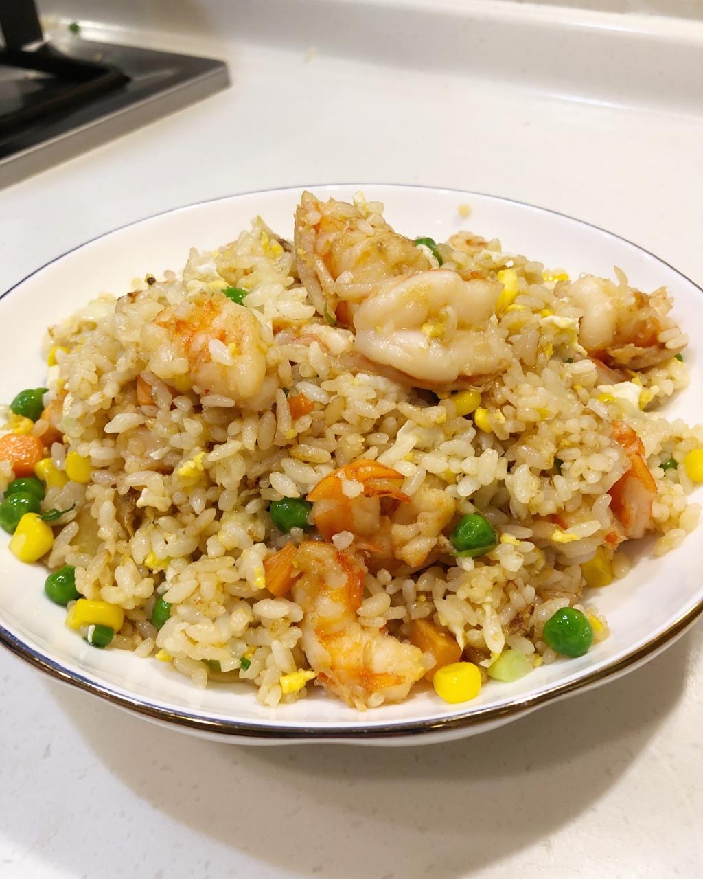 鲜虾炒饭