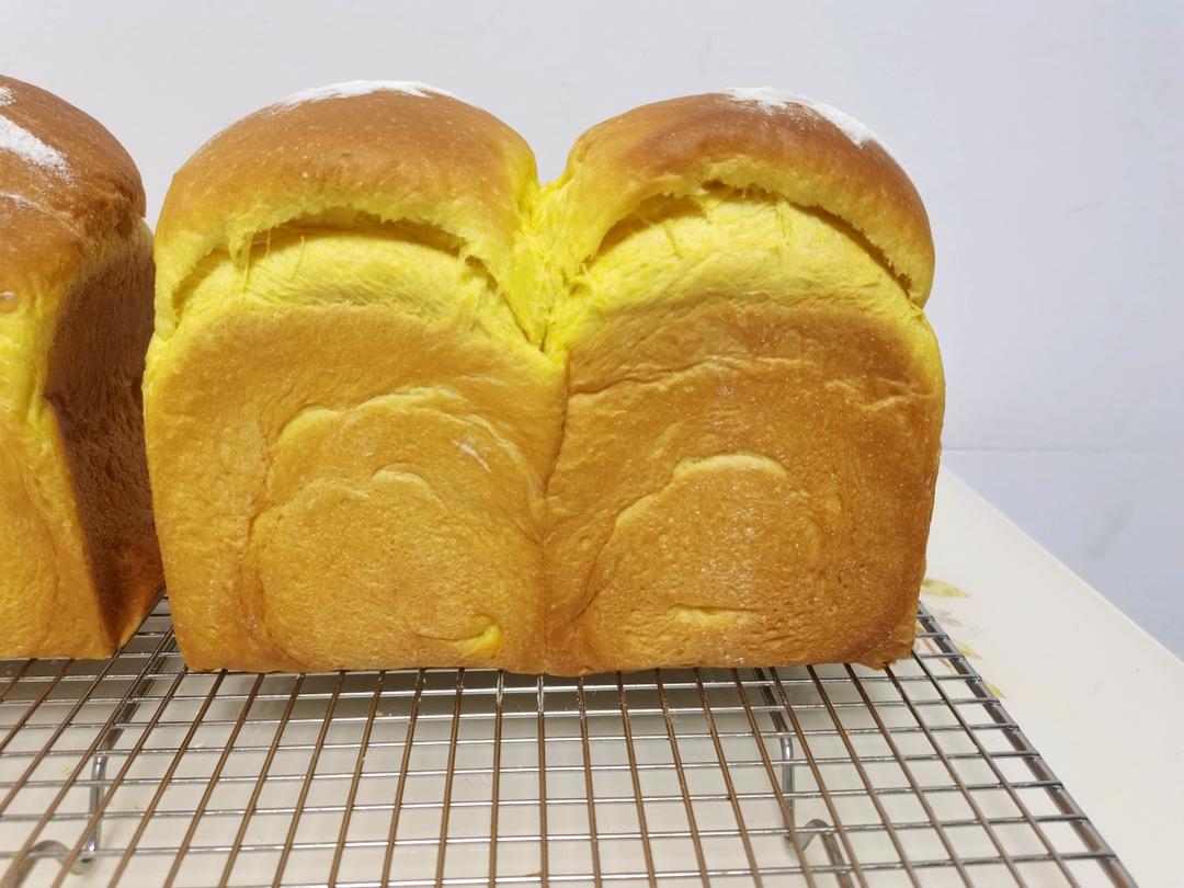 南瓜吐司，奶香南瓜吐司，极致柔软，直接法