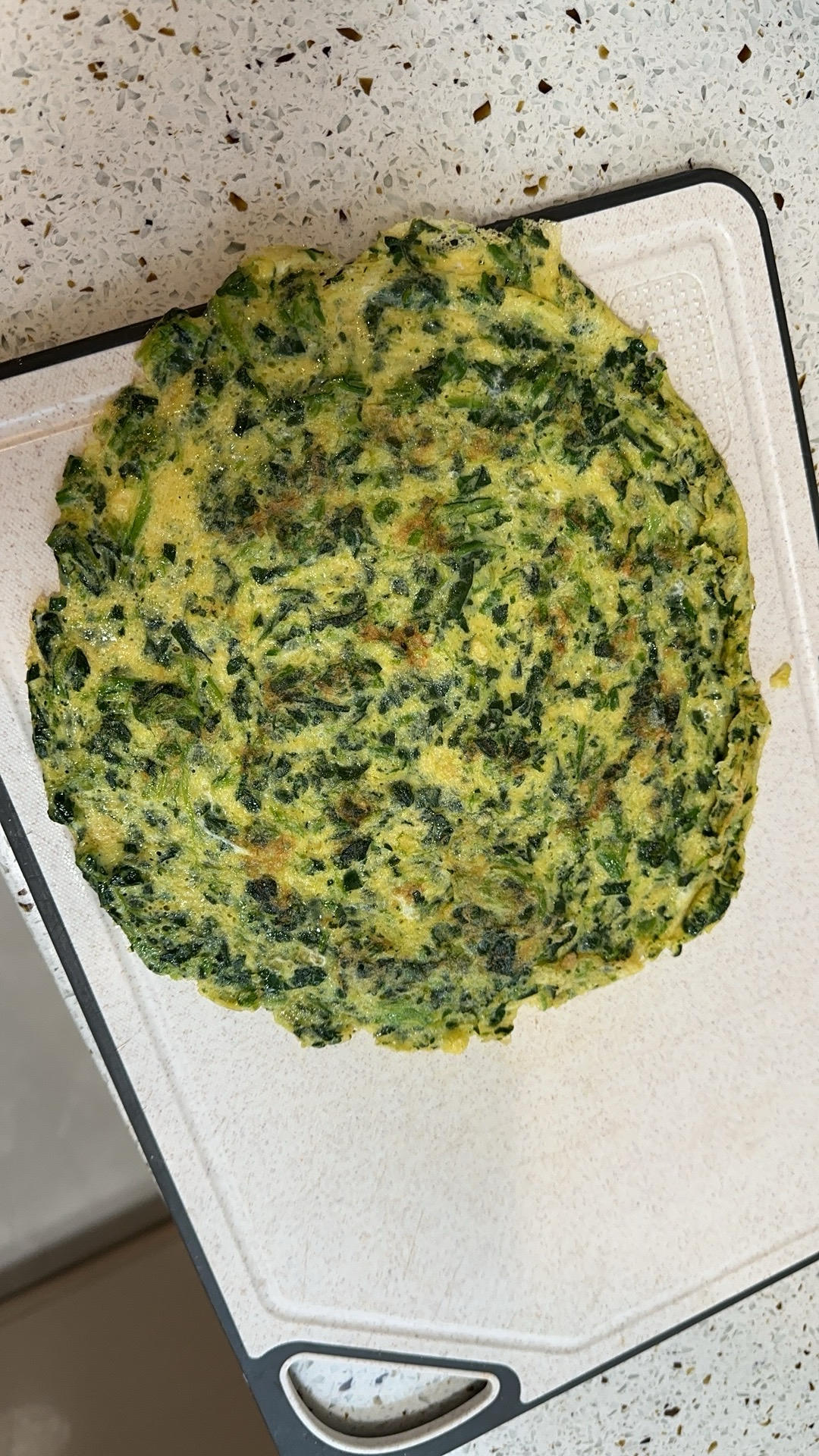 菠菜鸡蛋饼