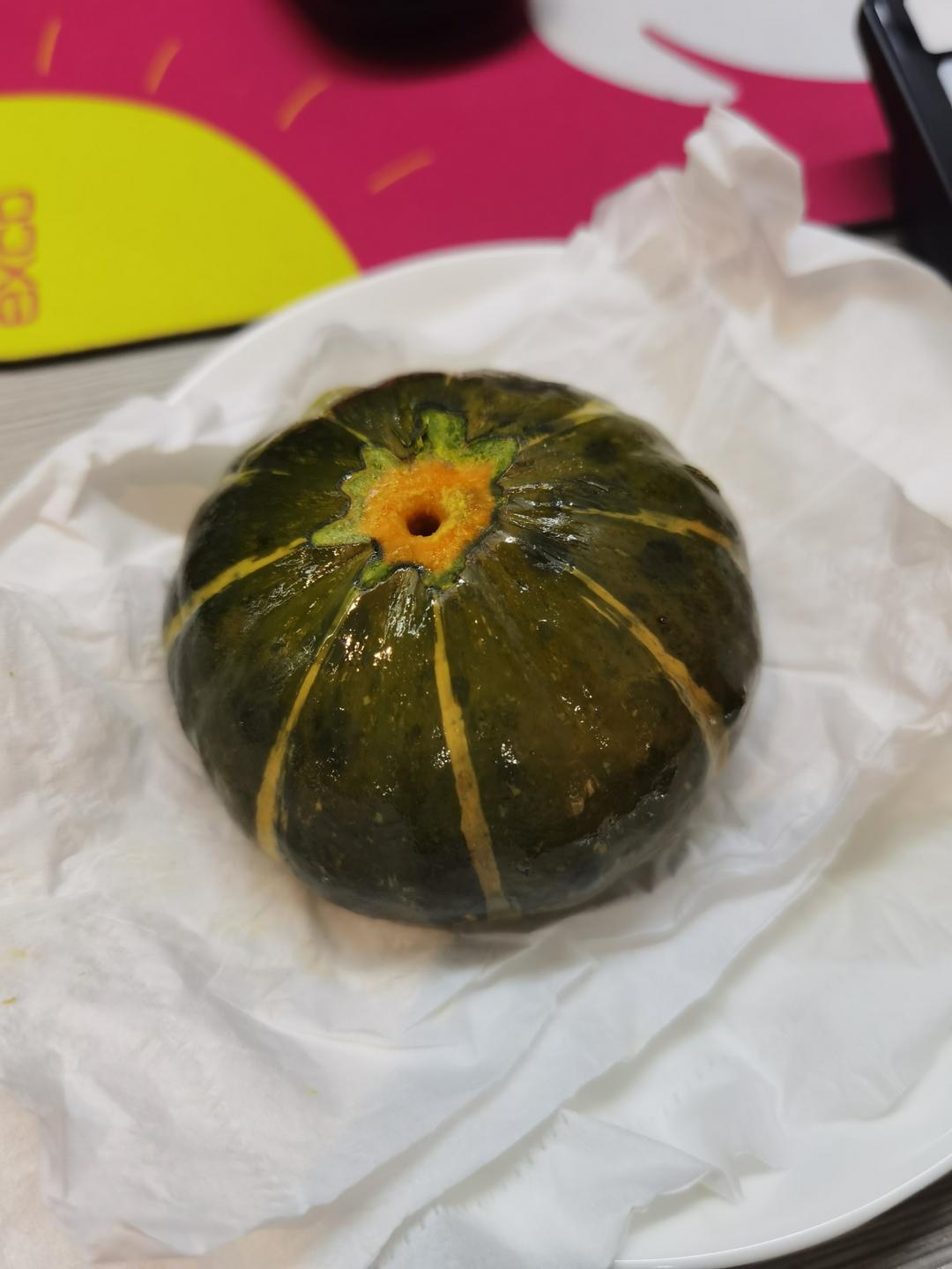微波炉蒸贝贝南瓜