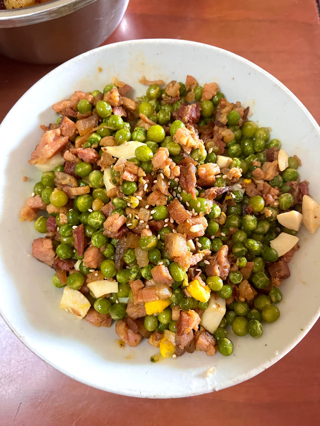 腊肉炒豌豆
