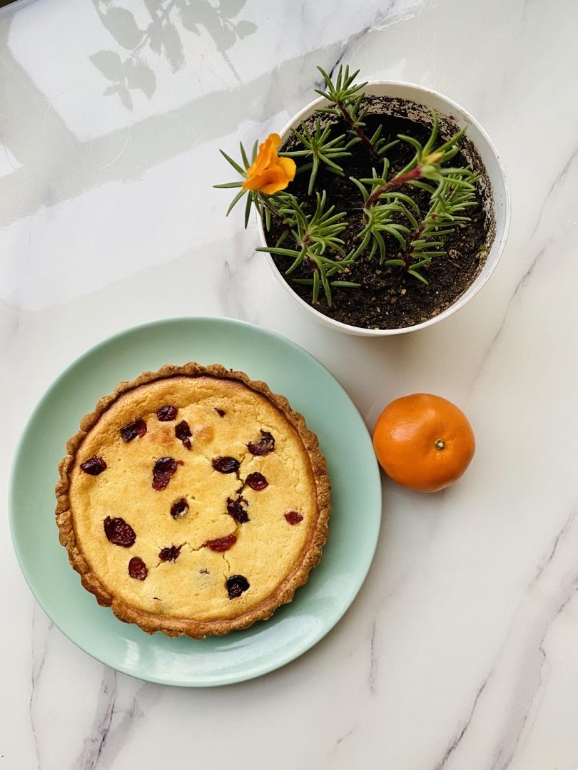 蔓越莓椰香芝士派