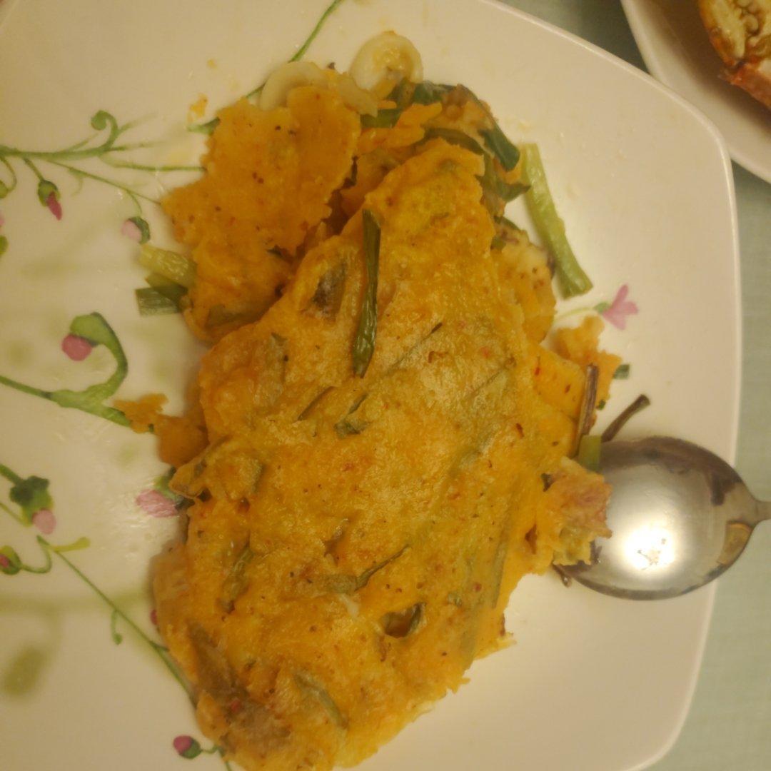 超正的韩式泡菜饼 韭菜饼 海鲜饼