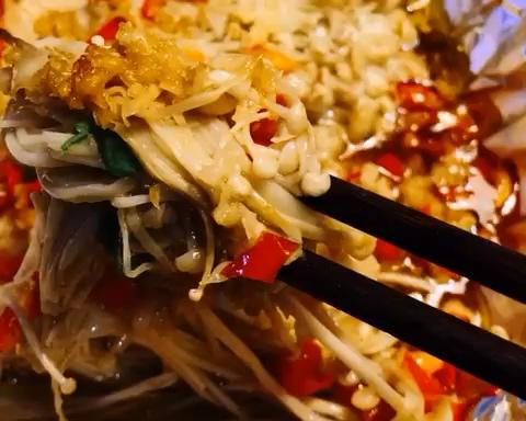 懒人生烤蒜蓉金针菇