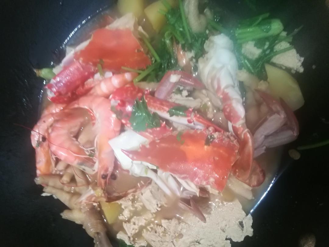 蟹肉煲