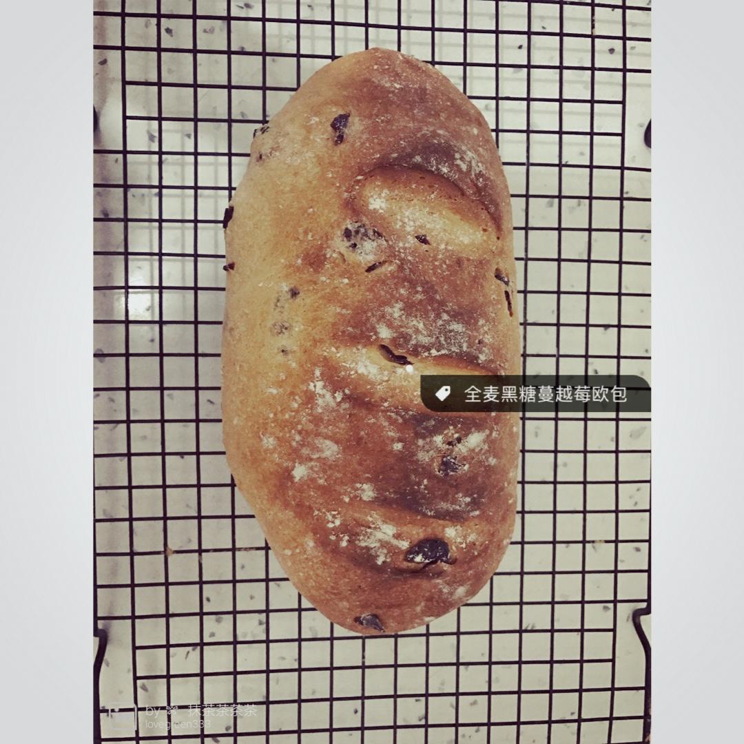 蔓越莓全麦黑糖面包