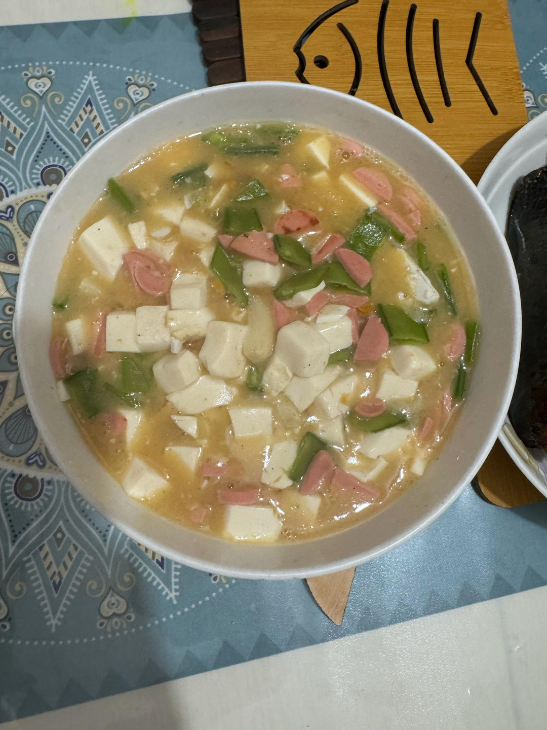 “火腿虾皮豆腐羹”超级无敌鲜！！低脂低油，很适合小孩子和老人～