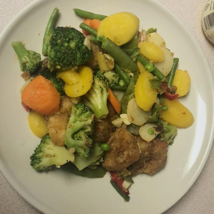 腰果虾仁炒西兰花