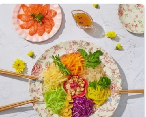 七彩鱼生(新春料理我最牛)美善品小美食谱，顺德鱼生