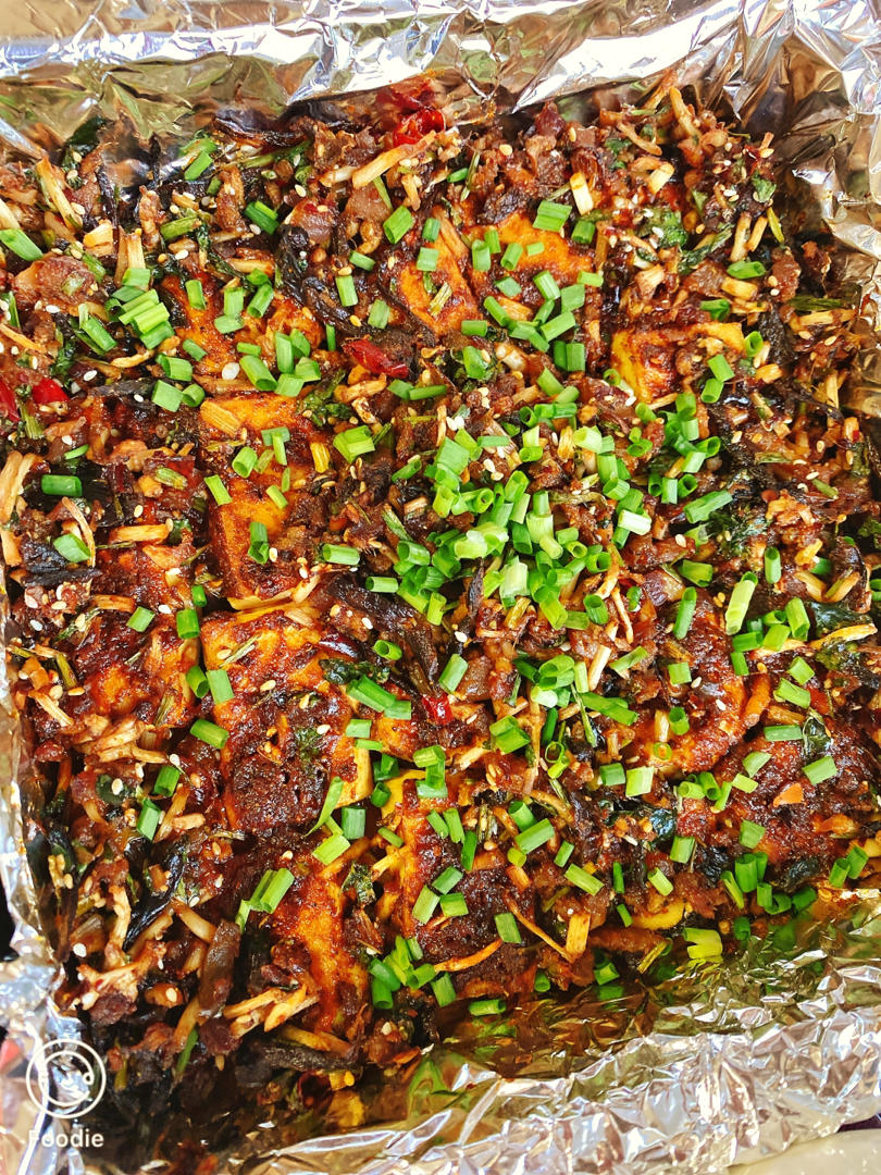 好吃赛过肉的烤包浆豆腐