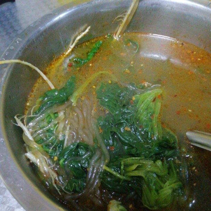 快手菠菜炖粉条