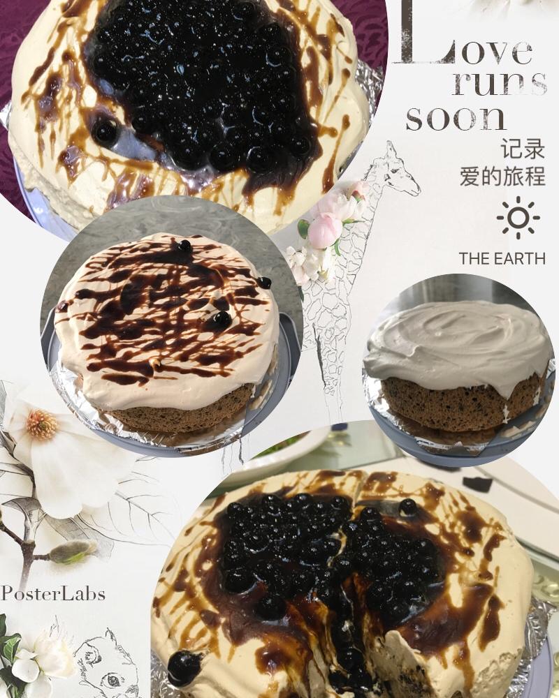 黑糖珍珠爆浆蛋糕