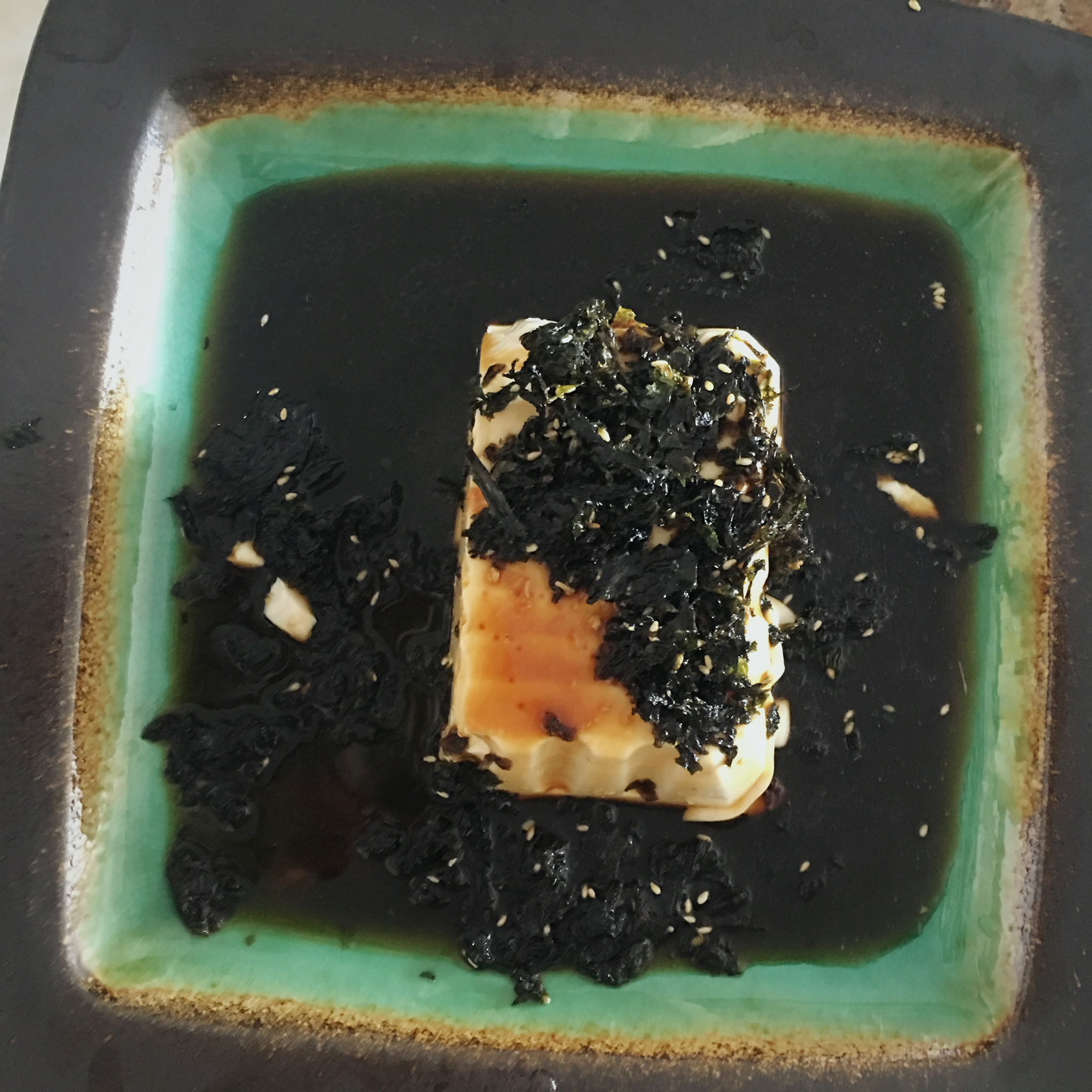 日式肉松海苔拌豆腐