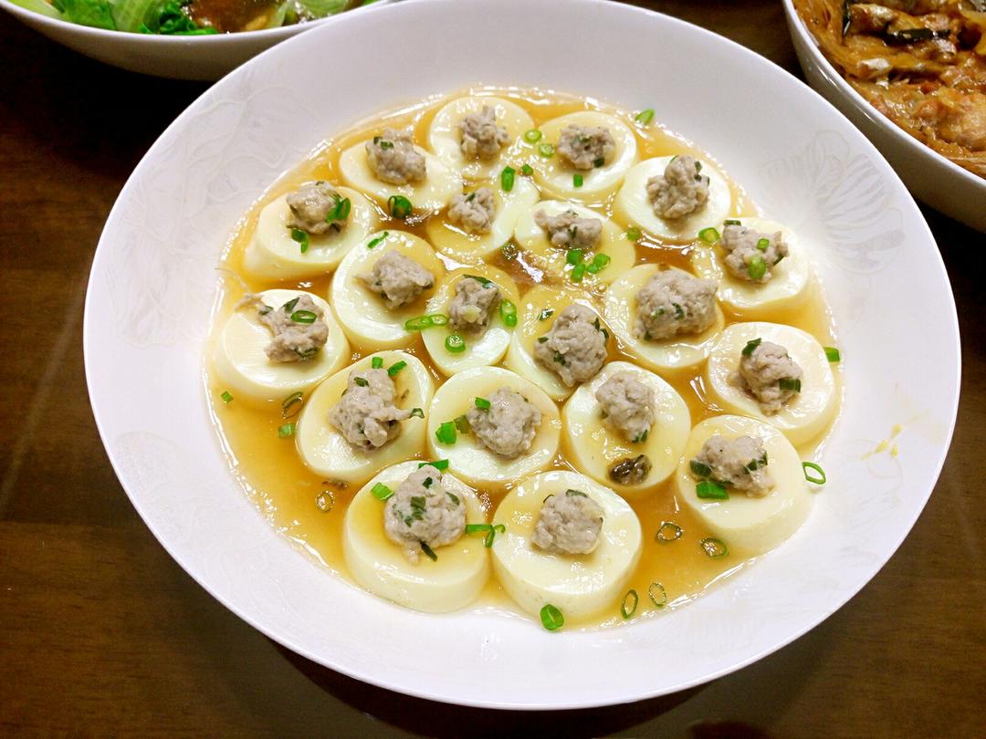 星辰寂静做的日本豆腐蒸丸子