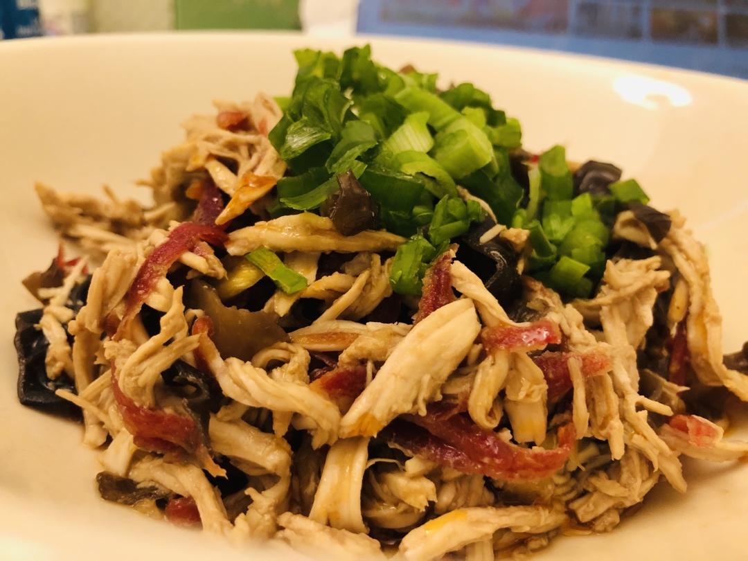 减脂健身｜凉拌手撕鸡丝（香辣&麻油版）