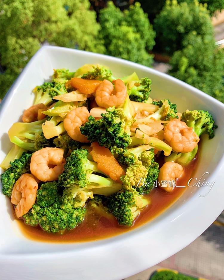 【健康减脂】西兰花炒虾仁
