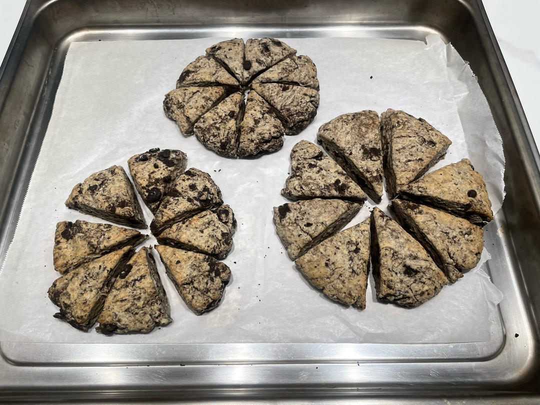 星巴克同款，新手0失败，简单不耗时，低糖低脂的可可司康饼