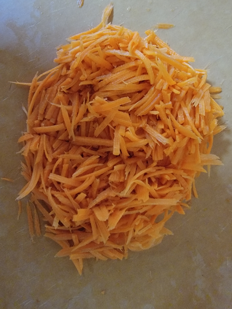 炸素丸子~胡萝卜香菜丸的做法 步骤2