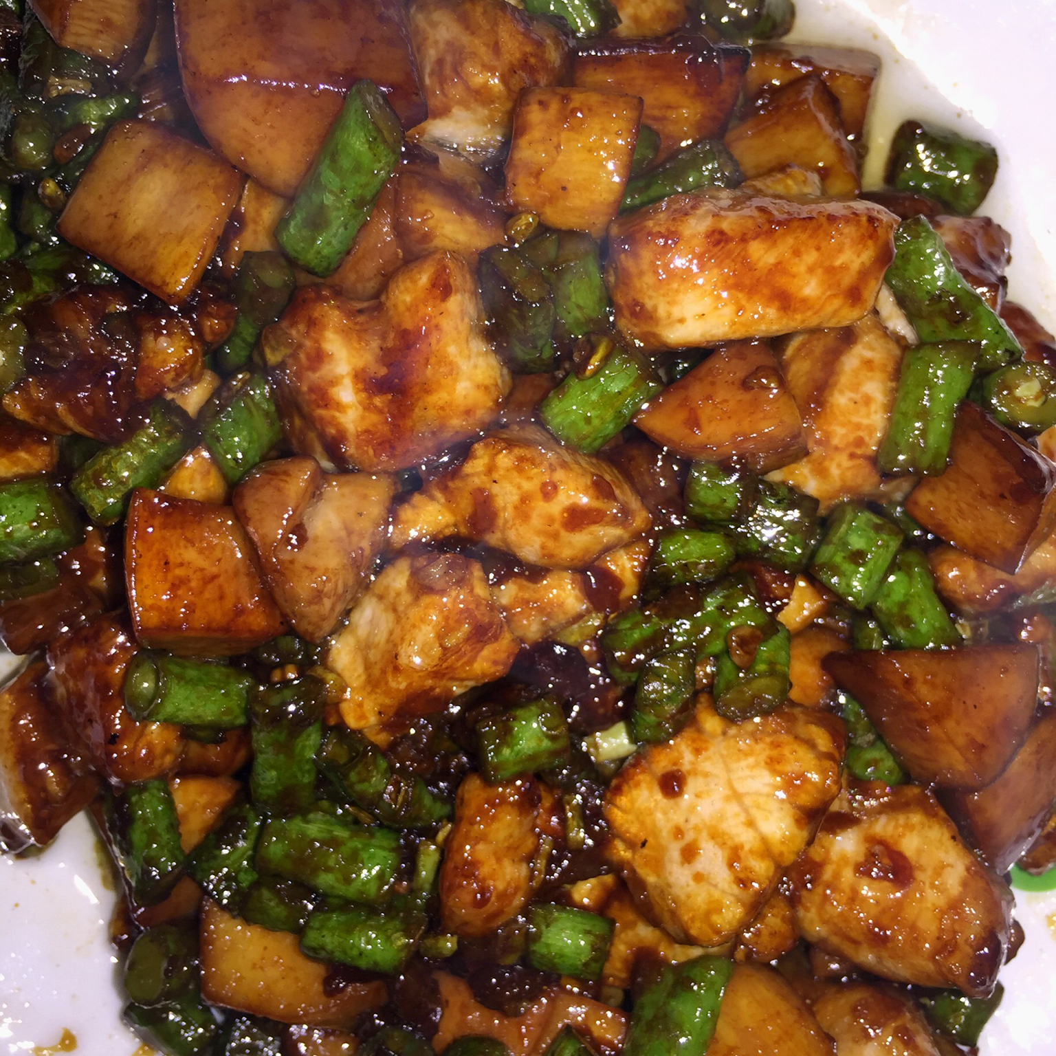 黑椒杏鲍菇牛肉粒