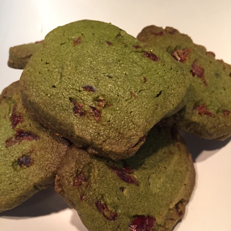 抹茶蔓越莓饼干