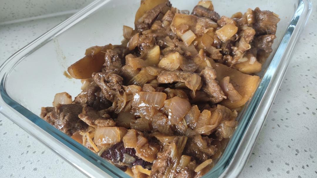 超好吃的苹果🍎焖猪扒！