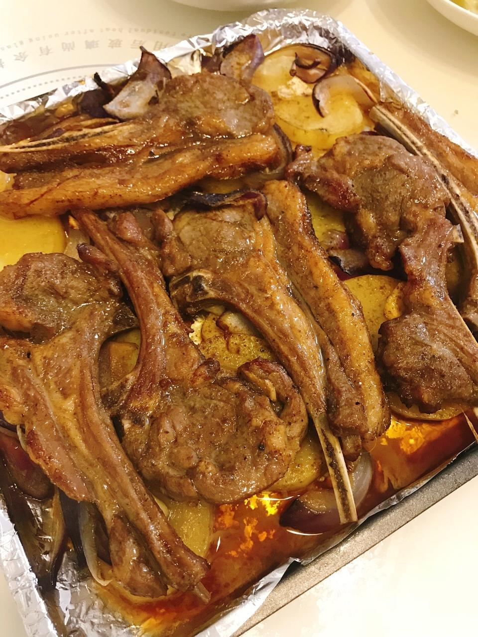 烤箱烤羊排