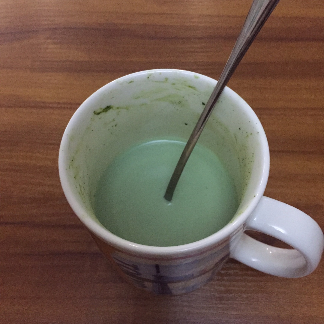 简版抹茶拿铁