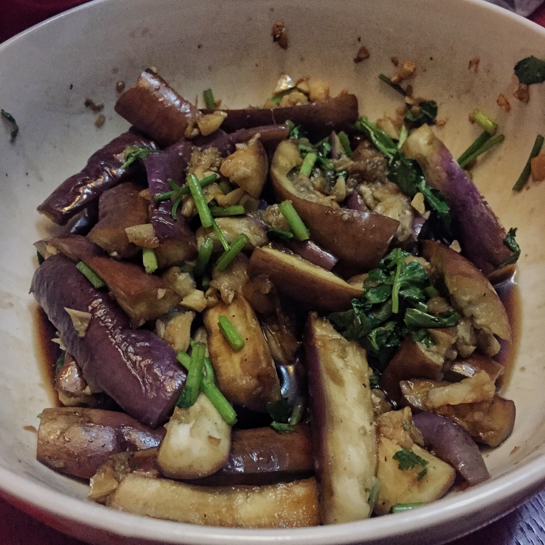 减脂好吃的蒸茄子