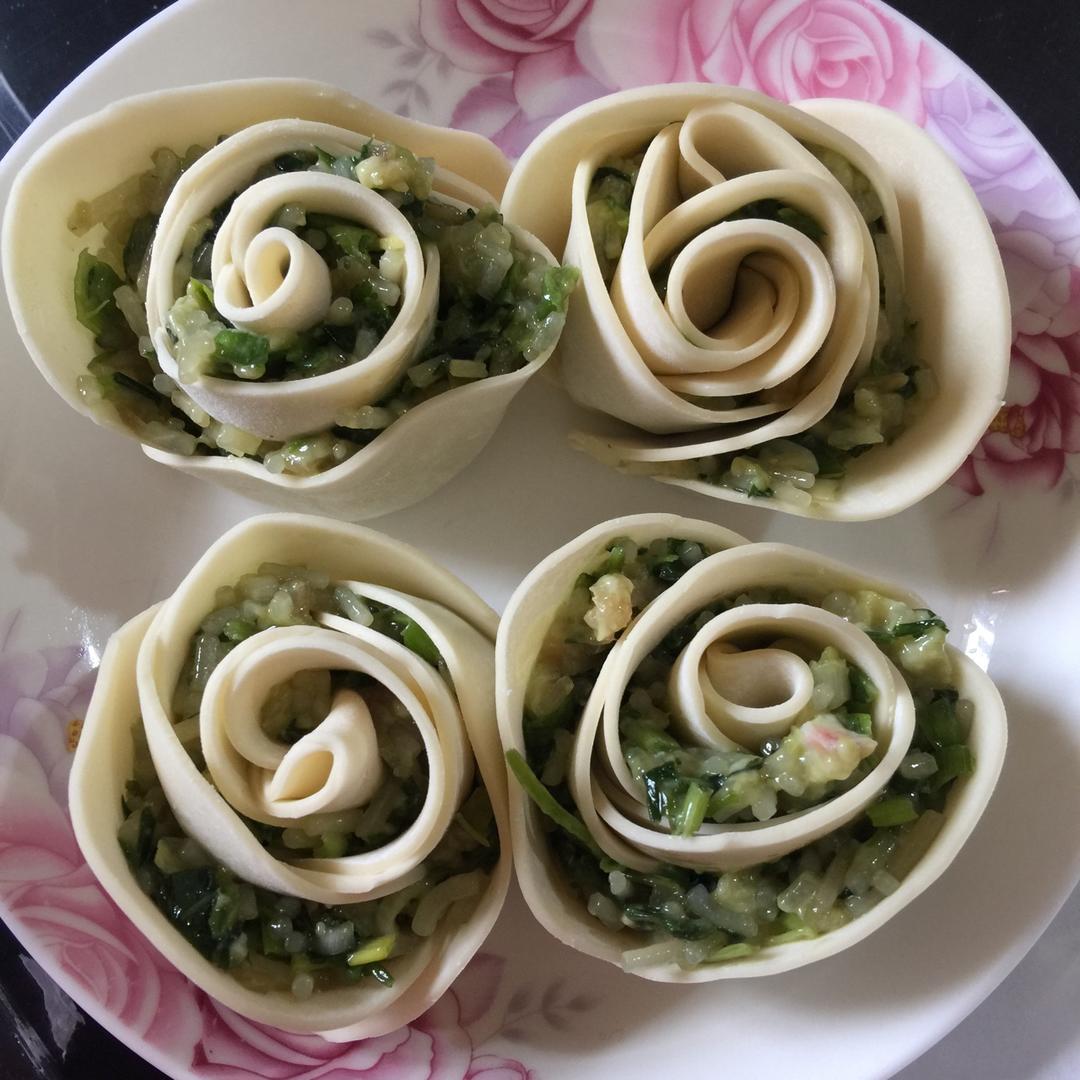 玫瑰花饺子