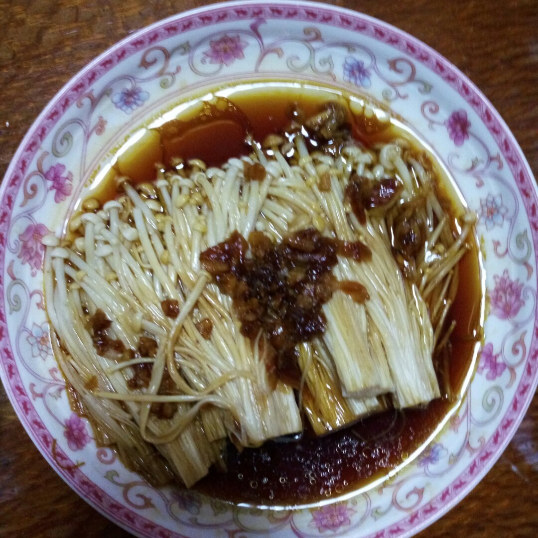 蒜蓉蒸金针菇