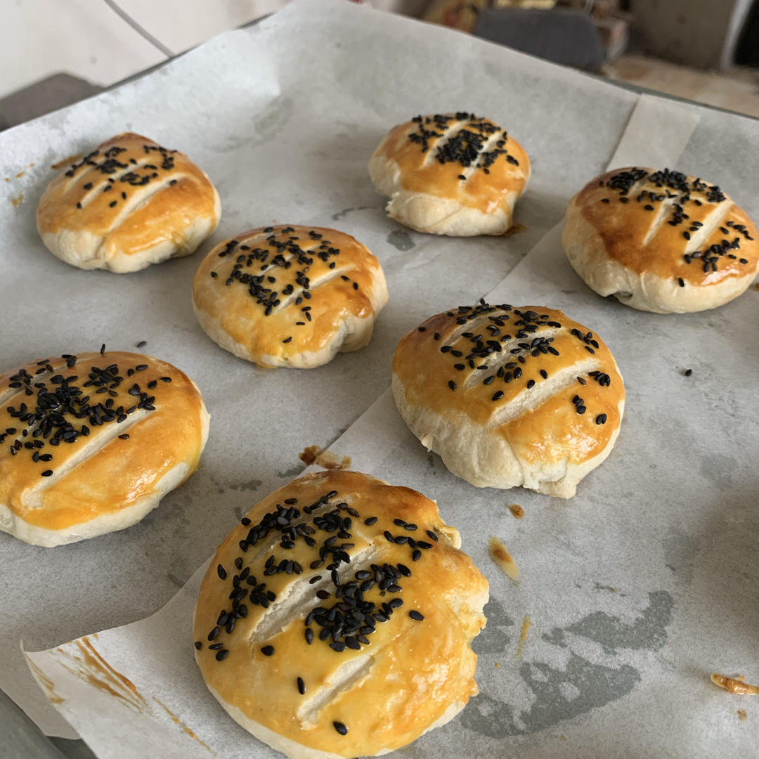 豆沙馅老婆饼（玉米油版）