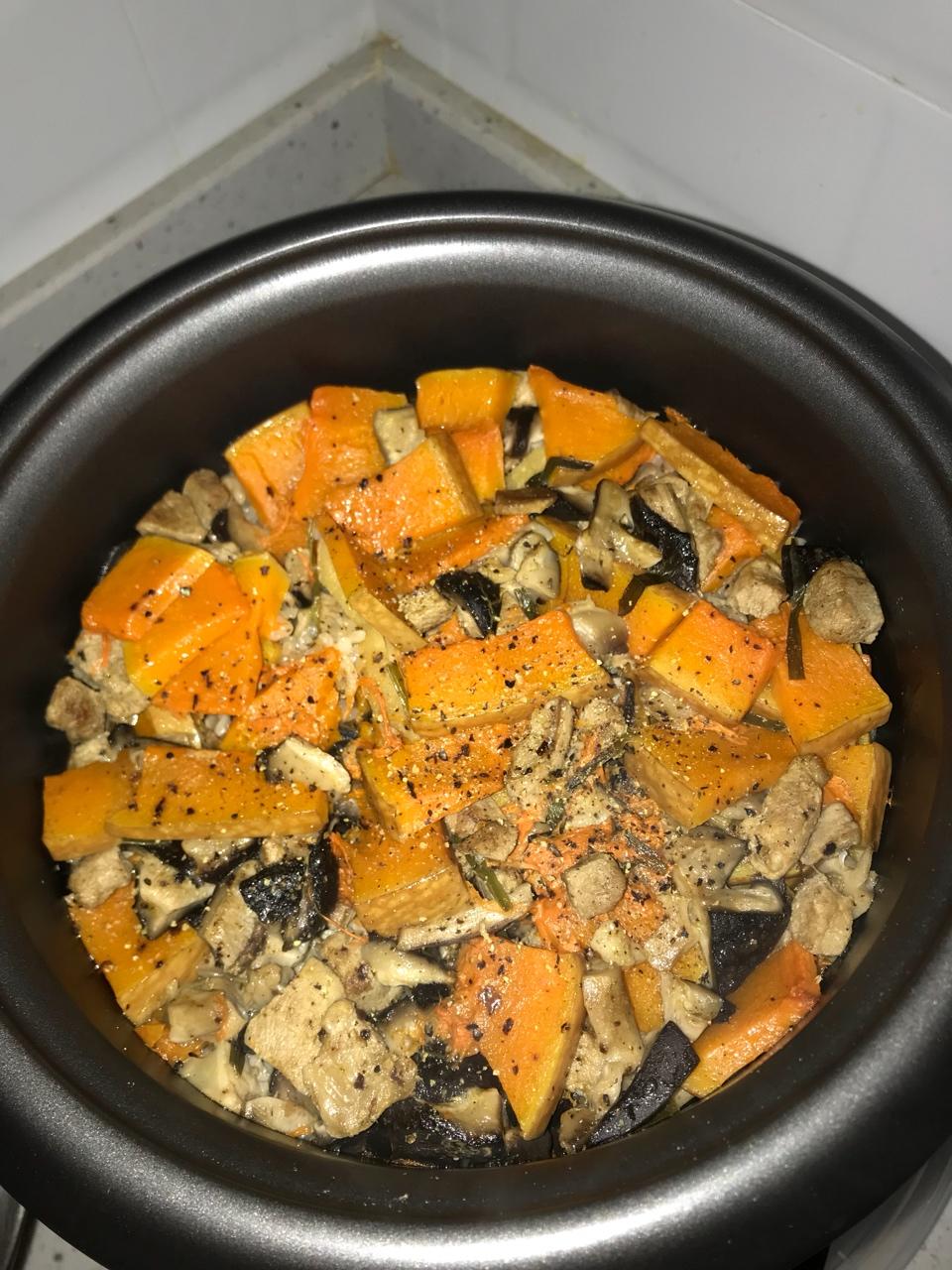 南瓜香菇瘦肉饭