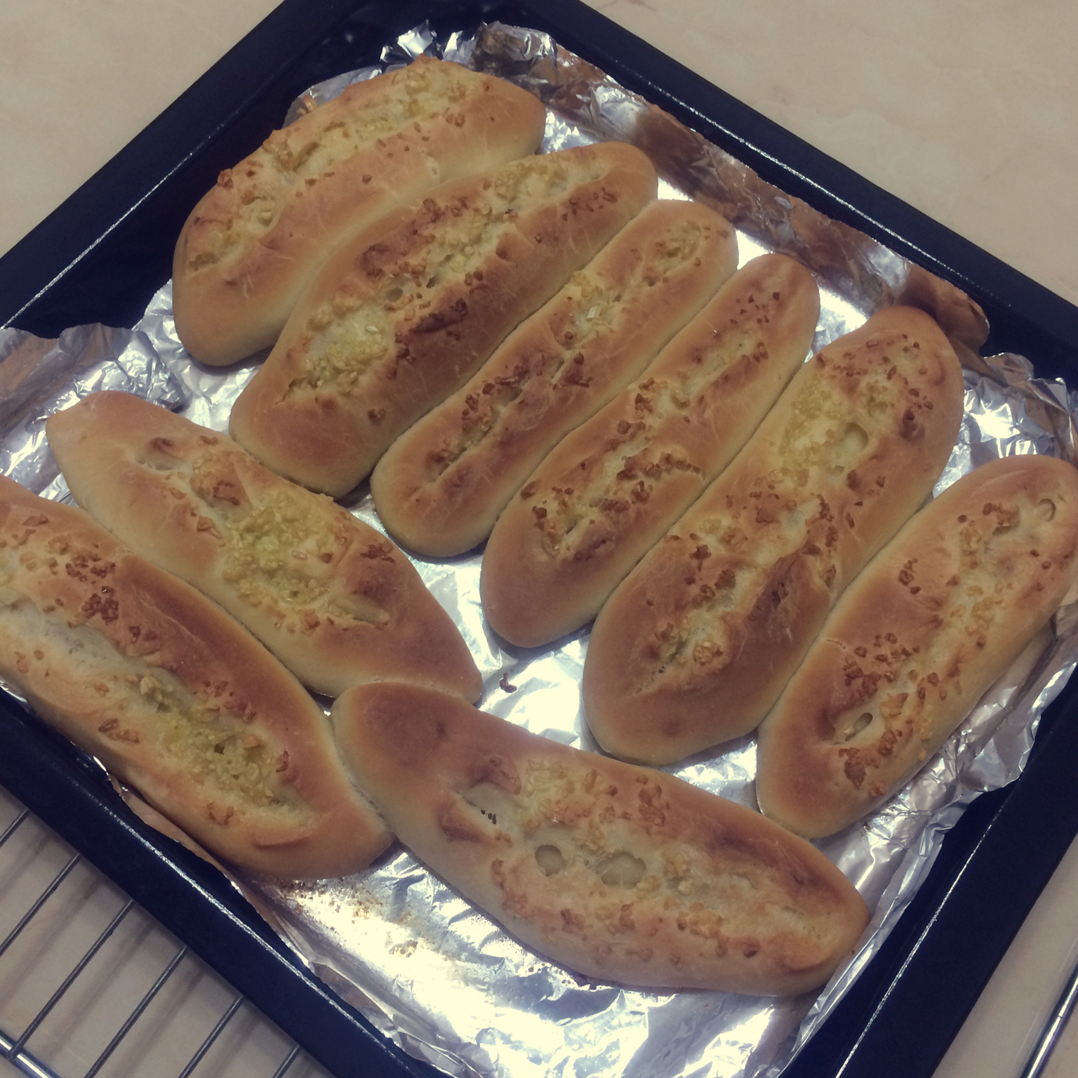 蒜香面包