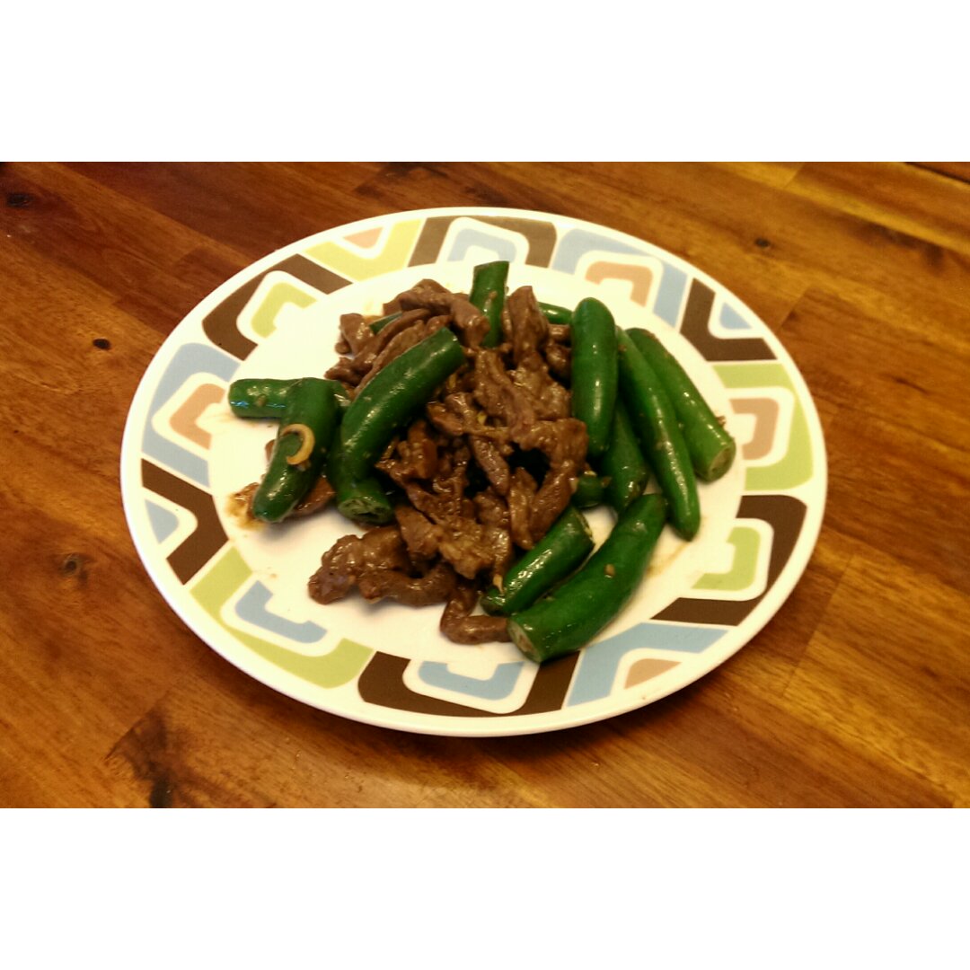 杭椒炒牛柳